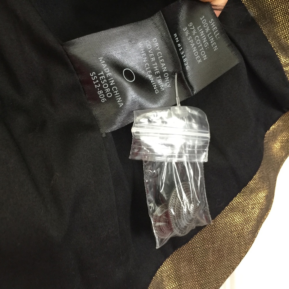 NWT MAAC LONDON Metallic Tuxedo Blazer - Picture 4 of 5